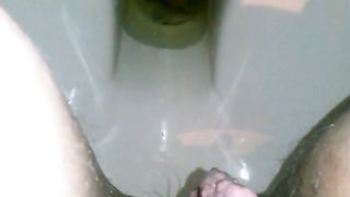 self filmed pissing and pooping on the toilet