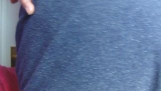 Squeezing out a little shit