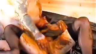 crazy scat orgy one girl with two guys