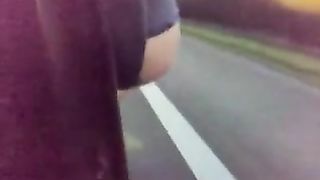outdoor diarrhea taking a shit from the car window