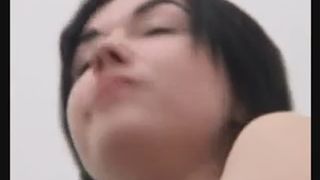 Bitch Pooping in the bath tub