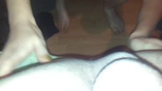 Babe licking my balls and ass