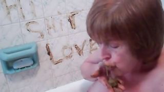 Mom eating her Shit