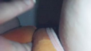 Close up view of a girl peeing in her panty