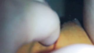 Close up view of a girl peeing in her panty