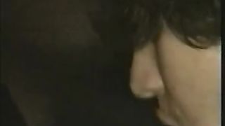 Guy cum on a pooping girl