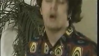 Guy cum on a pooping girl