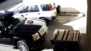 Girl caught in CCTV