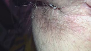 Close up view of her shitting
