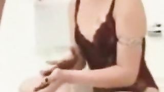 Chocolate in her hands