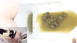 Japanese brunette has diarheea