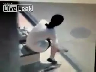 Caught shitting in a bus stop