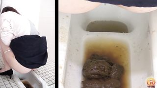Japanese petite babe has diarrhea