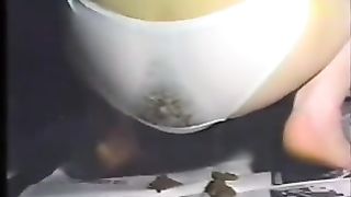 Vintage panty poop video