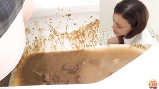 Big pile of shit from japanese schoolgirl