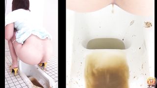 Real mess in public bathroom
