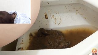Diarrhea in public bathroom