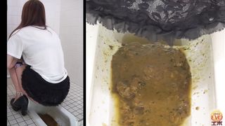 Squirting shit from sexy ass