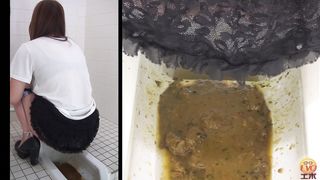 Squirting shit from sexy ass