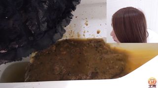 Pulled skirt up to poop