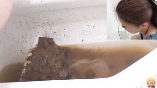 Soft pile of poop from japanese beauty