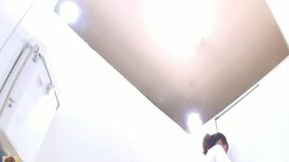 Petite japanese shits in public bathroom