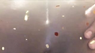 Ebony babe shitting on webcam