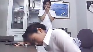 Japanese nurse shits in her panties
