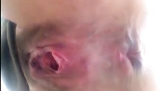 Hot babe drops a big one