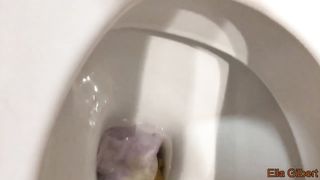 Blonde beauty shitting three times in a single day