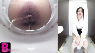 Hidden camera caught japanese babes shitting