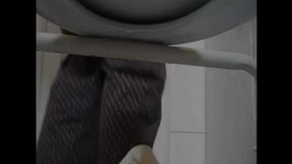 Using her boyfriend as a toilet