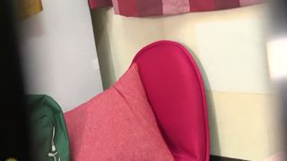 Liquid shit in white shorts