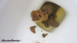 French college girl pooping