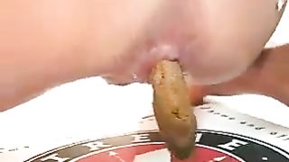Blind milf shits in bathtub