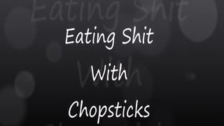 Cute japanese girl eats poop