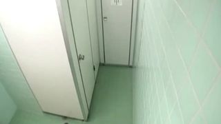 Asian babe is desperate to poop