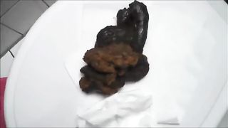 Amateur girl in black high heels