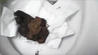 Amateur girl in black high heels