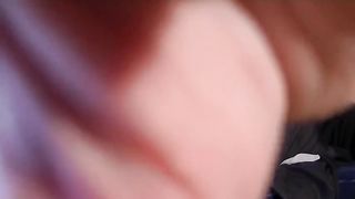 Close up of big ass pooping