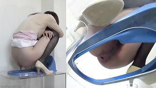 Lots of shit from japanese teen