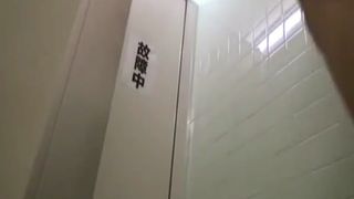 Asian girl desperate shitting