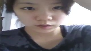 Hairy asian teen shitting