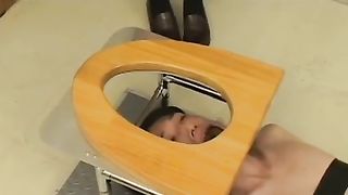 Horny schoolgirl feeds teacher