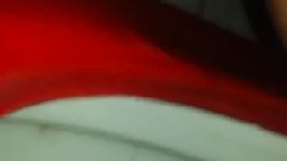 Close up of hairy wife shitting