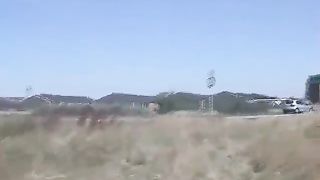 She was caught shitting outdoor