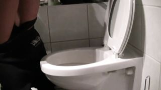 Puked after eating her own shit