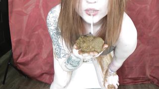 She loves having fun with shit