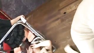 Hot mistress shits on slave's face