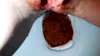 Teen on period shitting